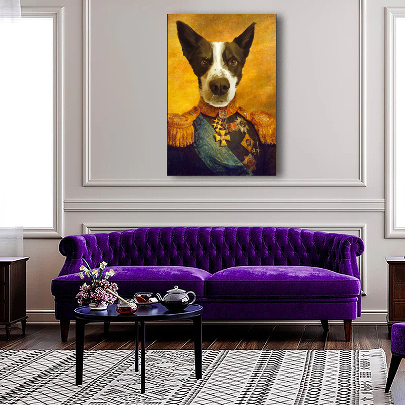 The Army General Pet - Custom Pet Portrait